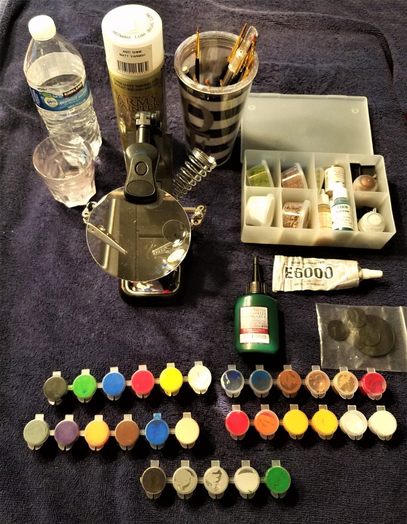 Miniature painting kit for Dungeons and Dragons