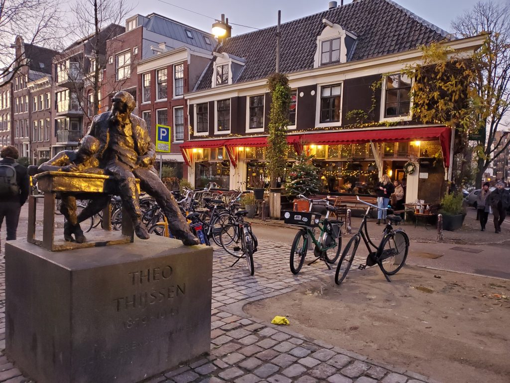 Thijssen square in Jordaan Amsterdam