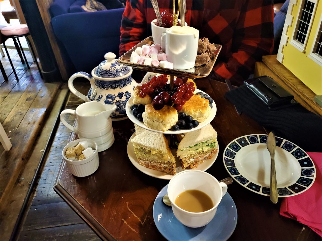 Afternoon Tea in the Camden Market in London