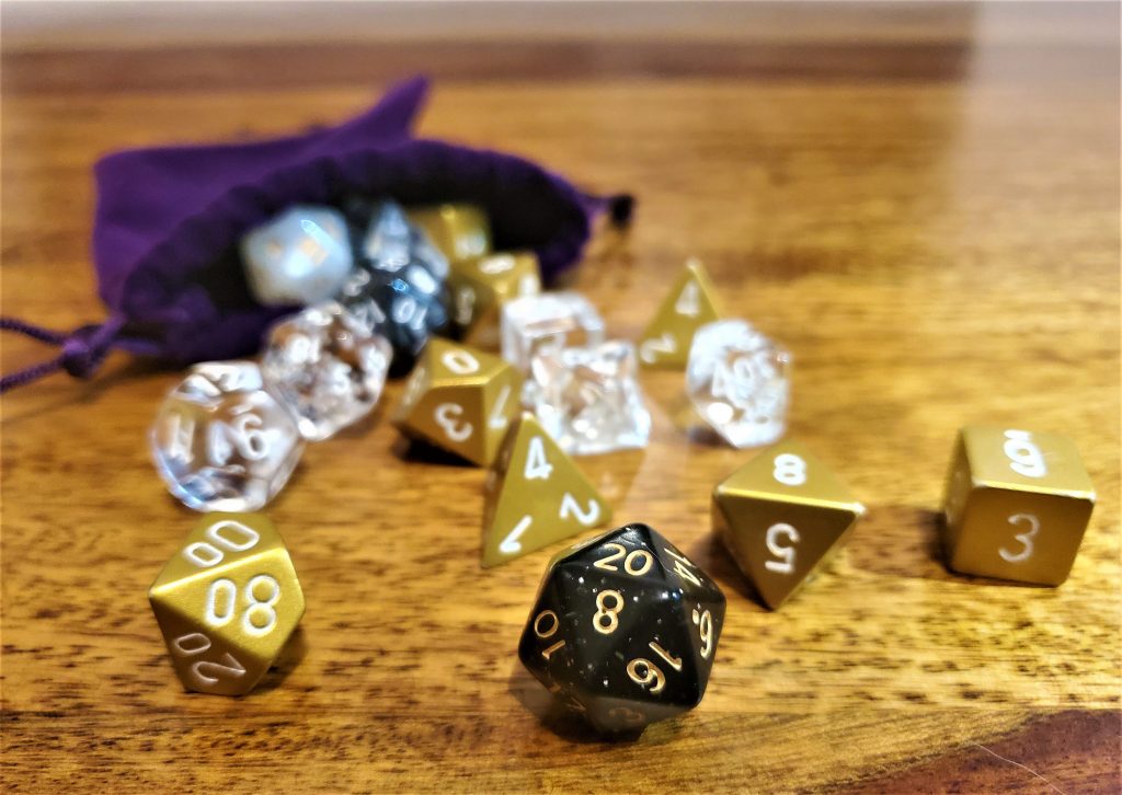 Rolling the dice d20 for Dungeons and DragonsRolling the dice d20 for Dungeons and Dragons